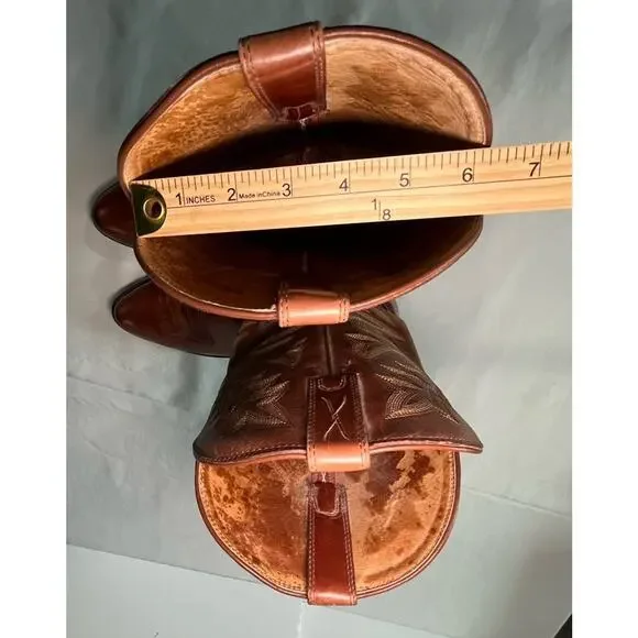 Twisted X Western Brown Cowboy Boots Mens R Toe 14" Tall Size 13EE MWT002 - Picture 11 of 15